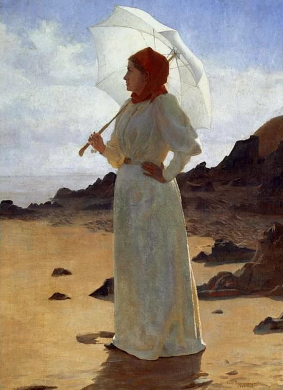 René Schützenberger - Donna in bianco
